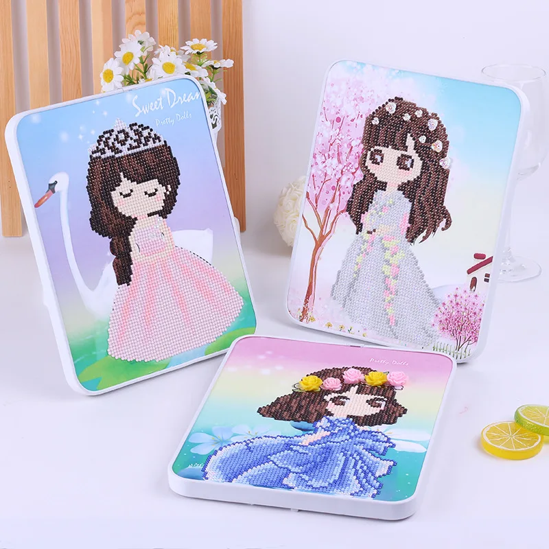 Набор для алмазной живописи детей мультяшная картина сделай сам с прямоугольной