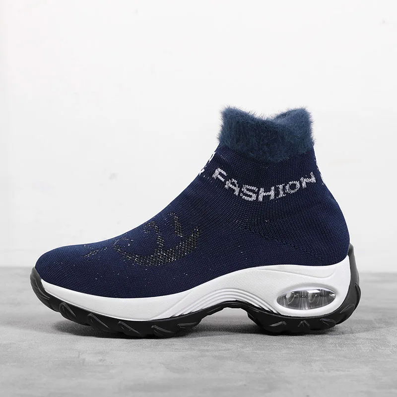 

Walking Shoes for Women Comfortable Ladies High Ankle Socks Sneaker Big Size Height Increasing Outdoor Walking Girls Sport Shoes