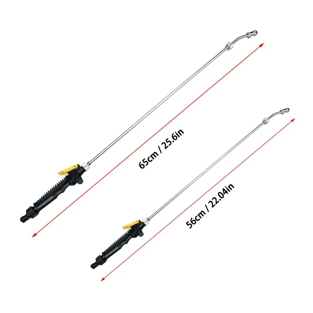 

56CM 65CM High Pressure Water Gun Copper Washing Car Watering Plants Adjustable Sprinkler Pressure Washer Garden Supplies