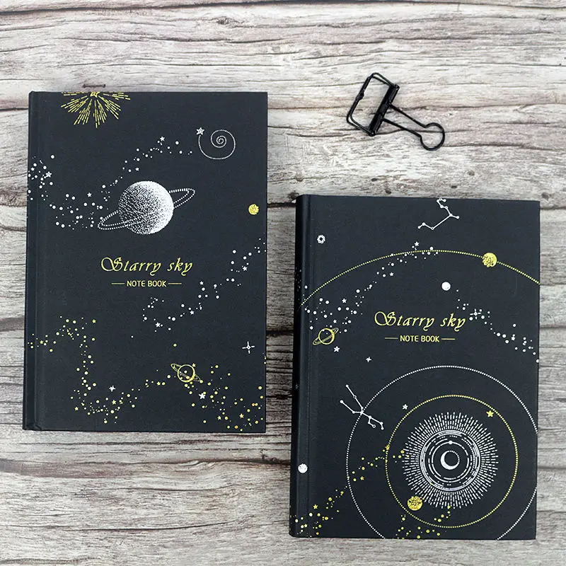 

Black paper all black inner pages hand book creative DIY hand-painted diary thickened black cardboard graffiti notebook