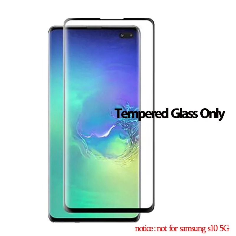 Tempered Glass Only 3-in-1 Case+ Camera Tempered Glass For Samsung S10-e S10 Plus Screen Protector For Samusng A50 Protective Glass For Samsung S10 - Цвет: Tempered Glass Only