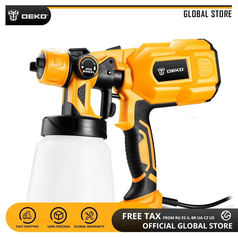 Краскопульт DEKO DKSG55K1, 220 В, с 3 насадками