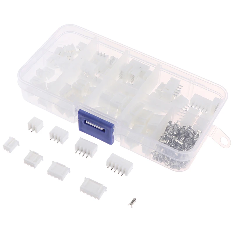 

JST-XH Kit 2/3/4/5Pin XH2.54MM Terminal Housing PCB Header Wire Connectors 150PCS/Box Hot