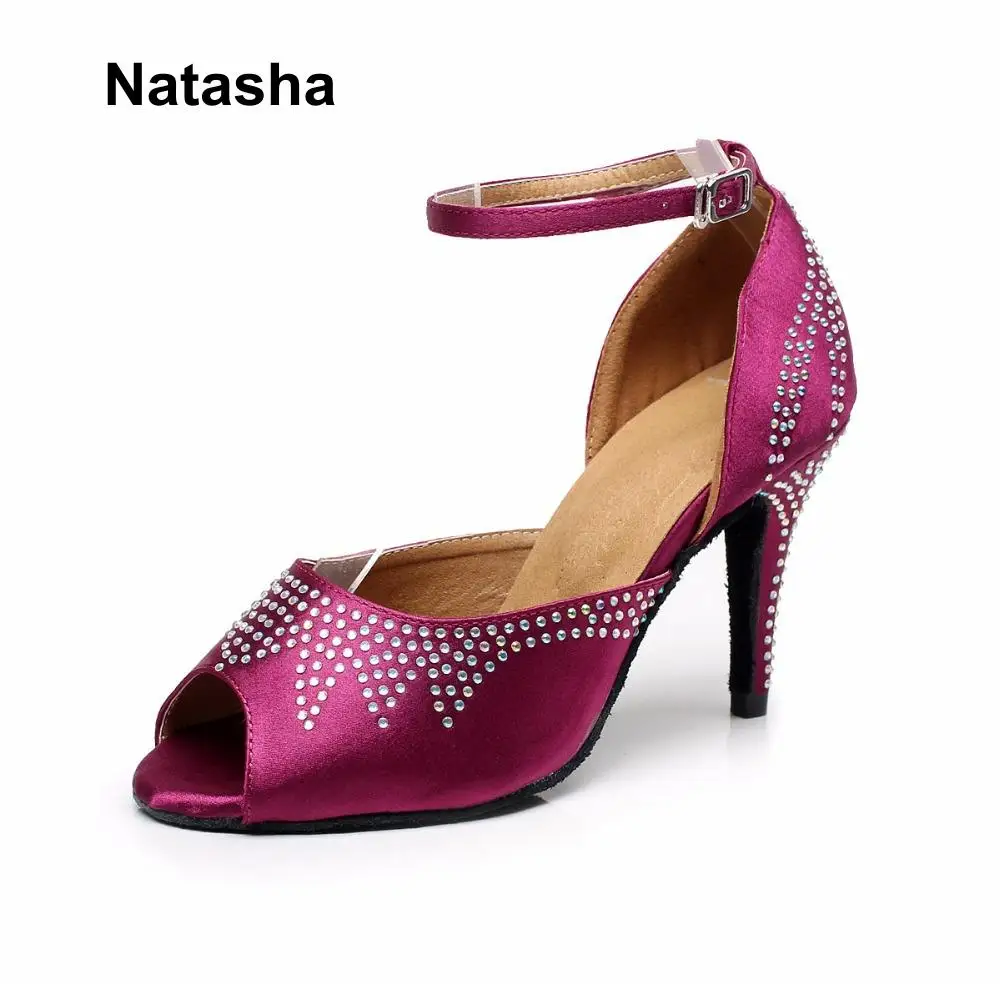 Атласные туфли для латиноамериканских танцев Natasha | Спорт и развлечения