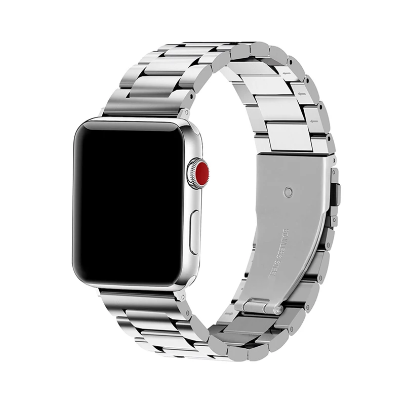 Ремешок из нержавеющей стали для apple watch ремешок 44 мм 40 мм apple watch, ремешок 42 мм, 38 мм, версия наручных часов Iwatch серии 5/4/3/2/1 металлический браслет wristbelt