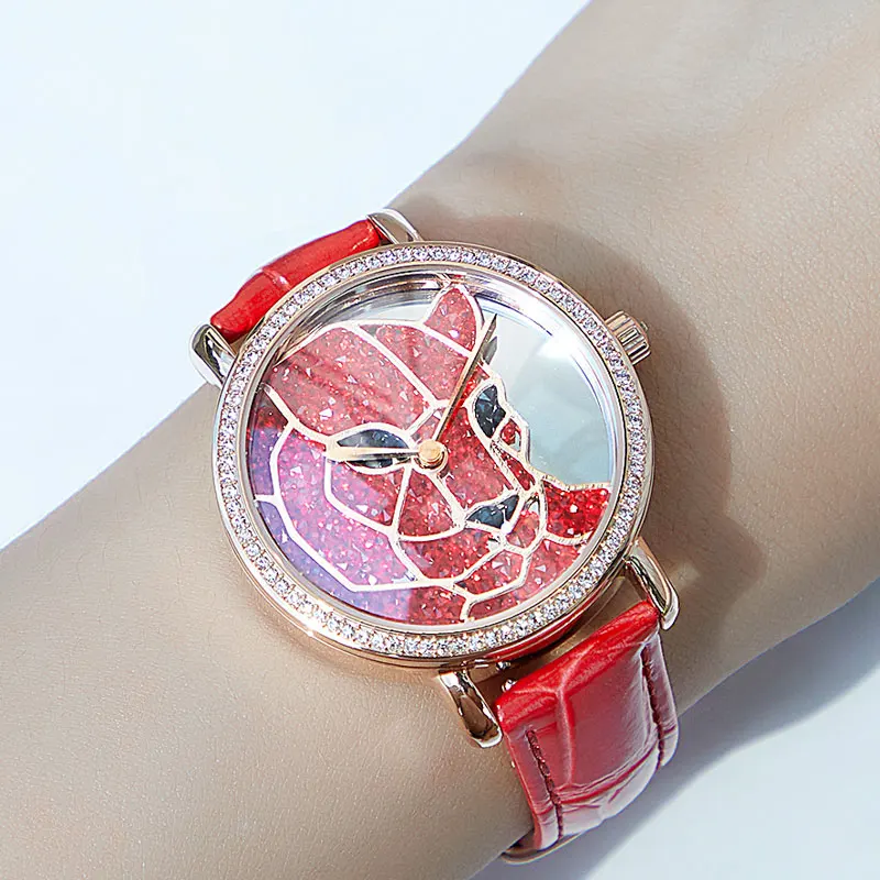 Новинка 2020 года. Кварцевые женские часы с леопардовым принтом. Женские полностью