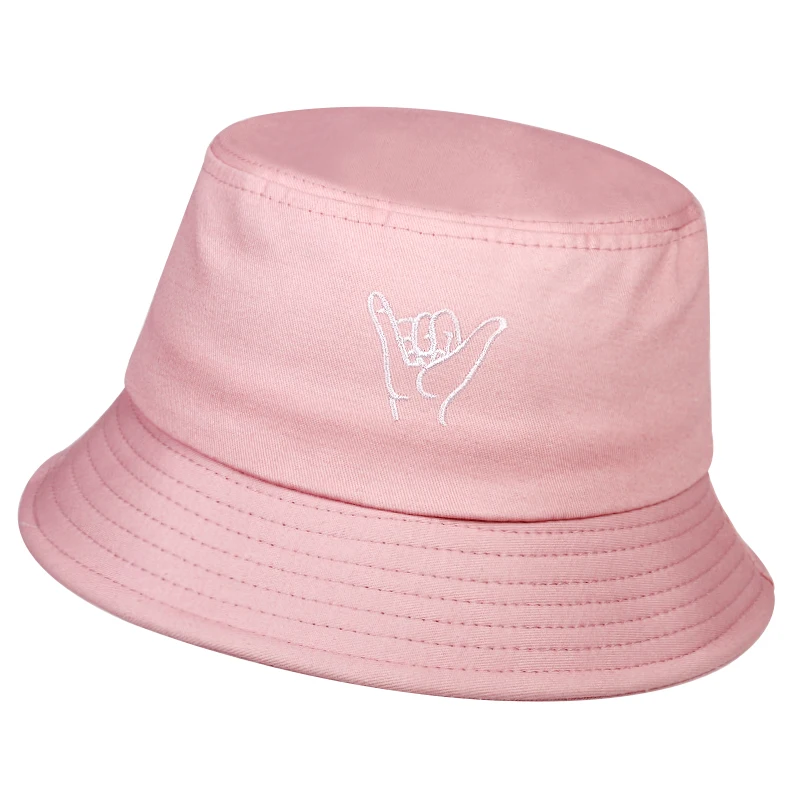 

Fashion Adult Summer Bucket Hat Solid Color Hip Hop outdoor Sun Fisherman Cap cotton wild men women panama hats casquette