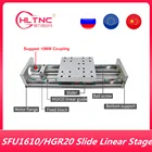 Линейная направляющая XYZ SFU1610 с шариковым винтом + линейная направляющая HGH20, подходит для шагового двигателя с ЧПУ