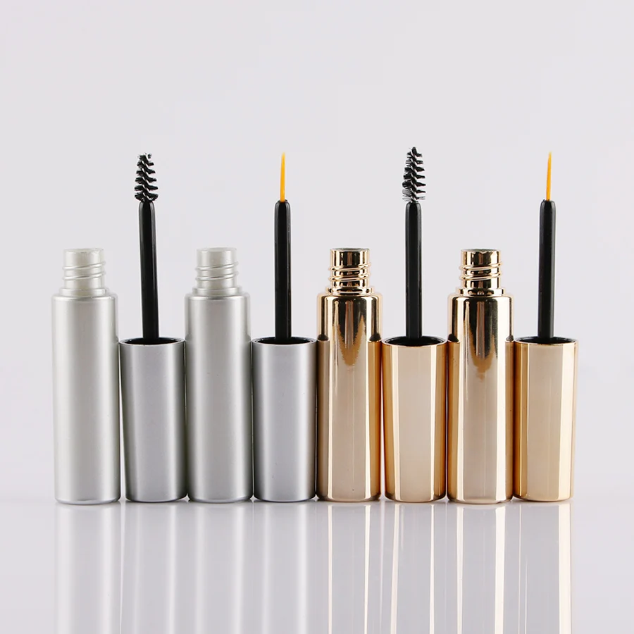 5/50 шт. 8 мл матовая серебристая круглая тушь для ресниц пустая флакон жидкая