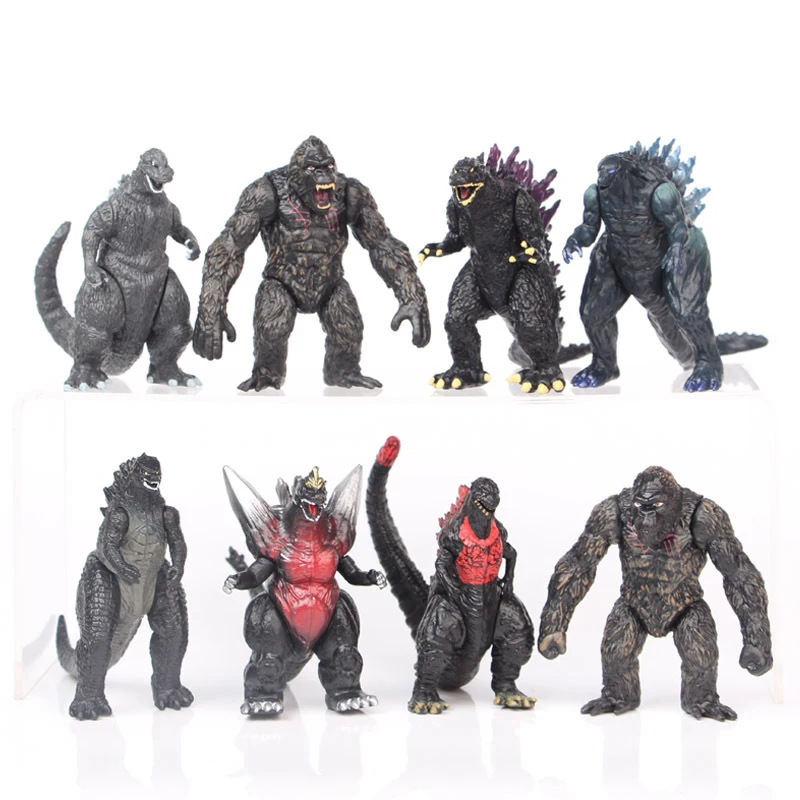 8 шт./компл. Gojira Vs Kings Kongs фигурка модели игрушки 5 см | Игрушки и хобби