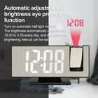 Многофункциональный Будильник, домашний декоративный светодиодный зеркальный цифровой проектор из АБС-пластика, USB-зарядка, будильник, настольные электронные часы