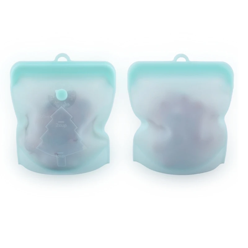 2020 многоразовый мешок для хранения еды Герметичный силиконовый кухонные