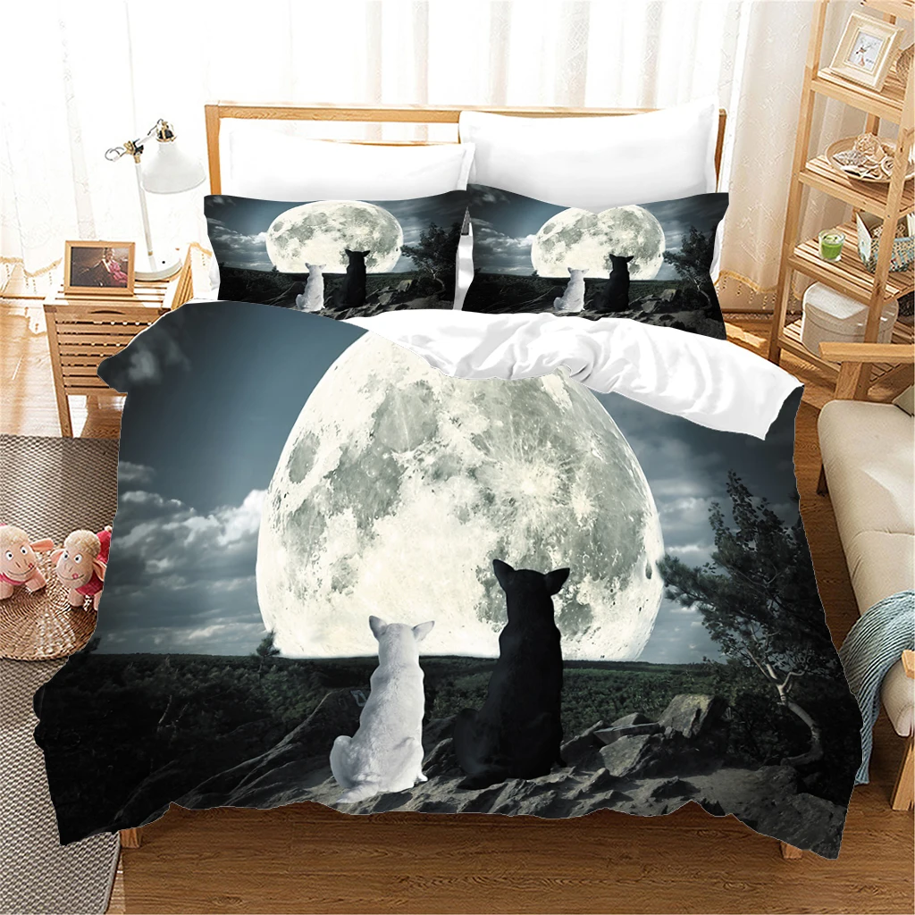 

Interstellar Pattern Household 2/3-Piece Bedding Multicolor Printing Quilt Cover Decoration Bedroom Small Queen Size Bedding