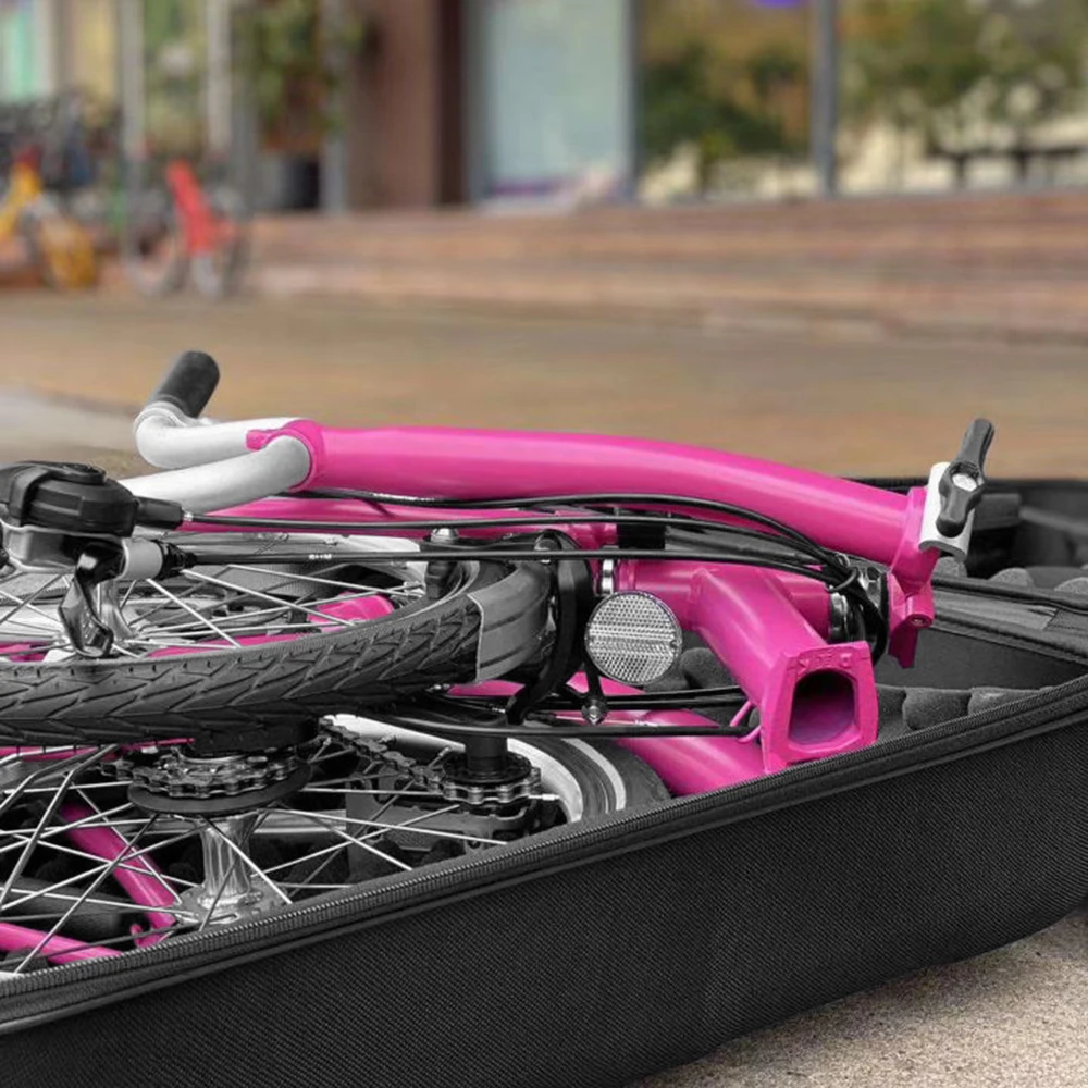 

Transport Case for Folding Bikes Shockproof Folding Bike Protection Suitcase Travel Case