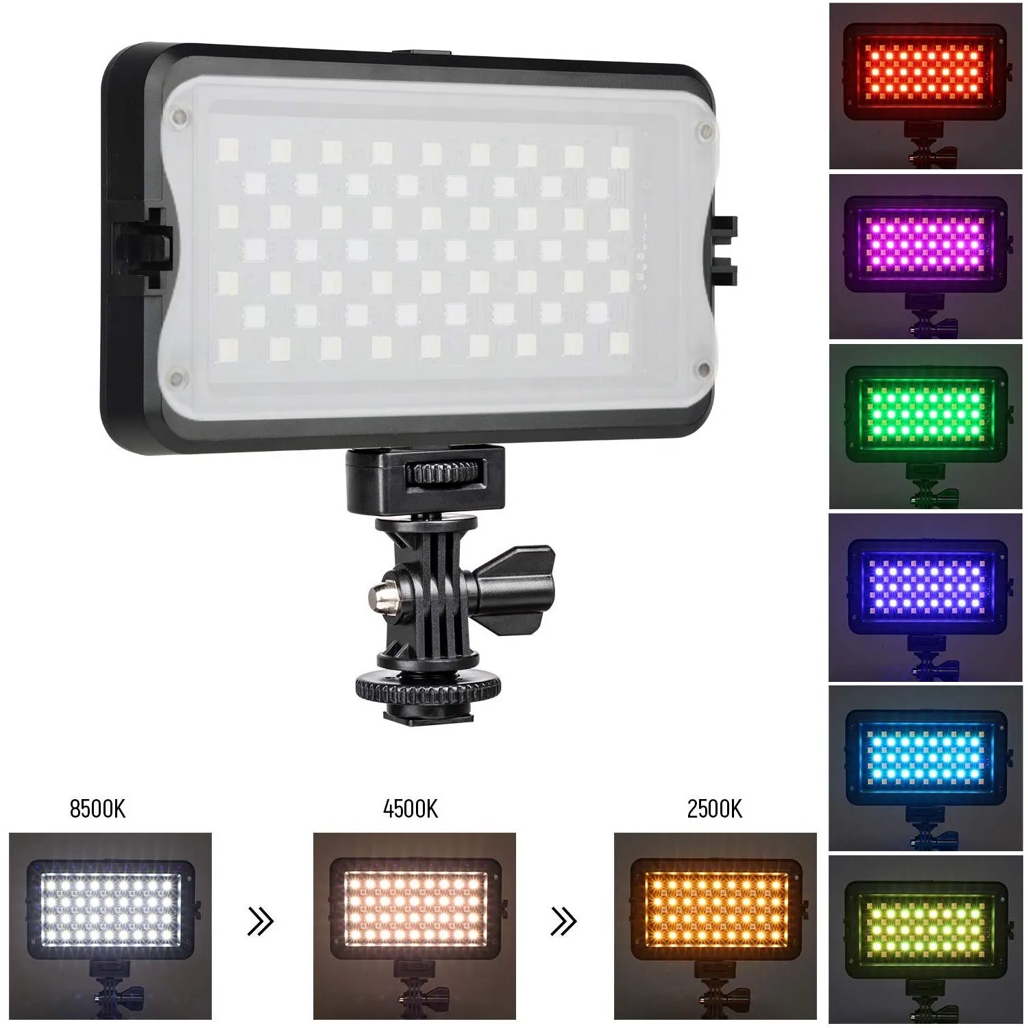 VILTROX RB10 RGB светодиодный видео светильник полный Цвет + Батарея Зарядное