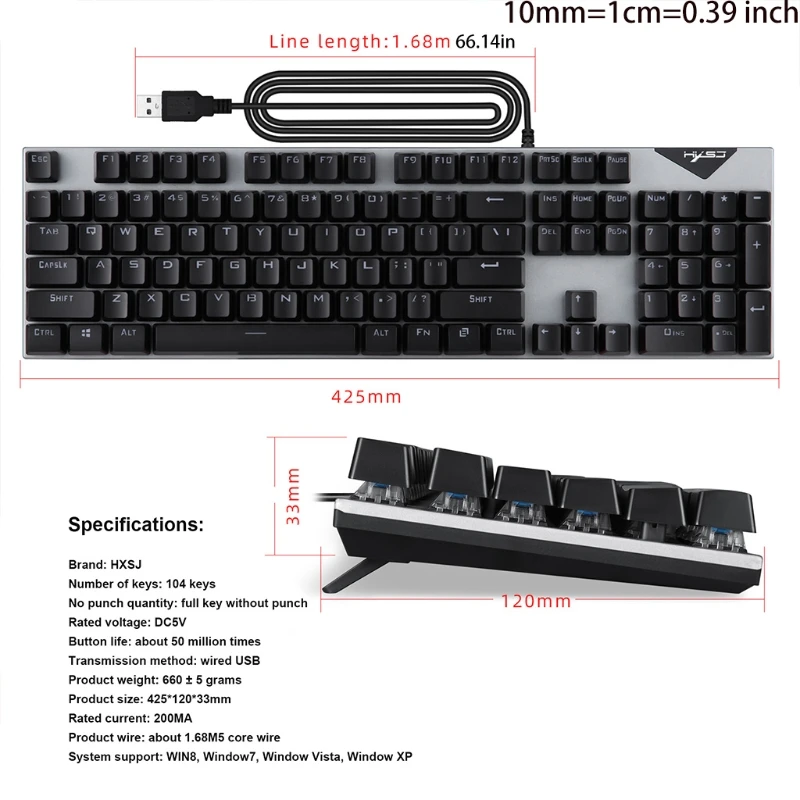 

Wired Gaming Keyboard Mouse Combo 104 Keys Led Rainbow Backlit Gaming Keyboard RGB Mouse Ergonomic Keyboard Mouse