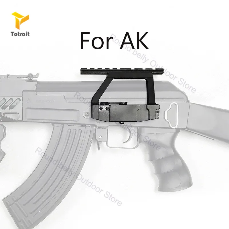 

TOtrait AK Metal Top Rail Mount AK47/ AK74 SAIGA Rifle Airsoft Side Rail Scope Mount QD for 20mm Picatinny Rail Scope Sight