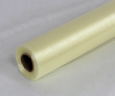 Ivory 70 см в ширину* 50 ярдов длинные Хрустальные органзы многоцветные рулонные Тюлевая ткань драпировки для свадьбы фон день рождения украшения - Цвет: Ivory