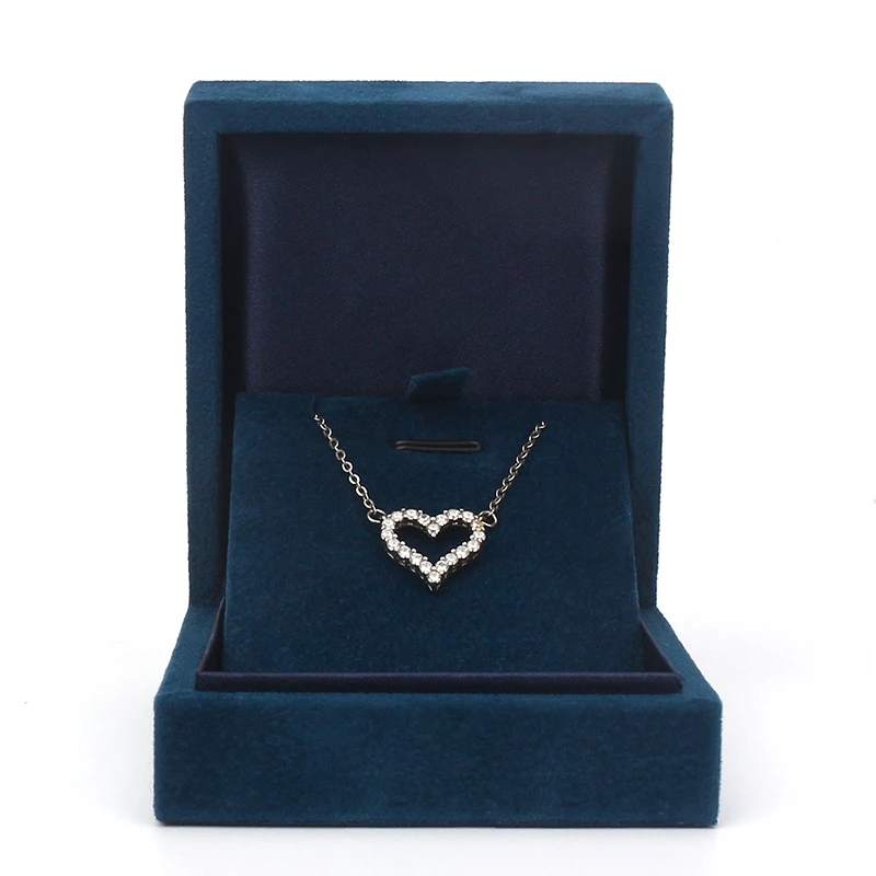 

Изысканная коробка ювелирных изделий бархат для винтажного синего изумруда упаковка ожерелья для хранения браслетов Ретро выпуклая квадр...