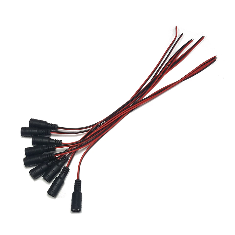 ESCAM 10 шт. Женский 5 5*2 1 мм штекер постоянного тока 12V адаптер переменного Мощность