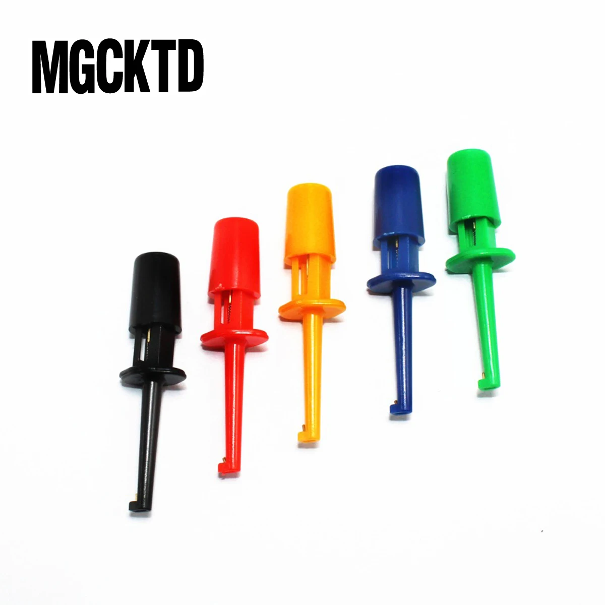 100 шт. 1 7 ''мультиметр провод комплект тест крюк зажим Захваты зонд SMT / SMD IC D20