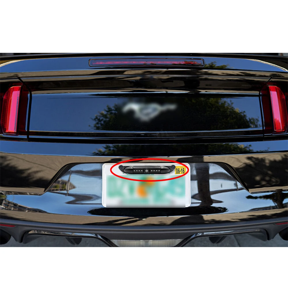 

Quality For USA Licence Car Rearview Camera Night Vision Waterproof Car Reverse Backup Camera Plate Infrared Light Camera