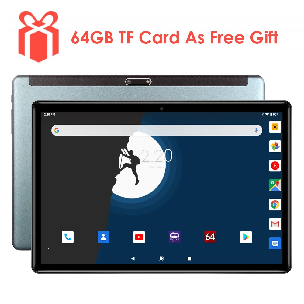 Версия 2020 10 дюймовый планшет Android 9 0 ОС 3G четыре ядра 32 ГБ eMMC память 1280x800 IPS Детские