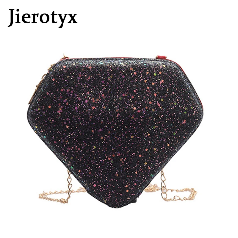 Фото Женская сумка через плечо JIEROTYX модная мини мессенджер из поликарбоната в форме