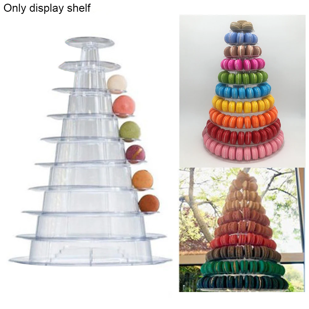 10 ярусов Свадебная подставка для тортов на день рождения Штабелируемая