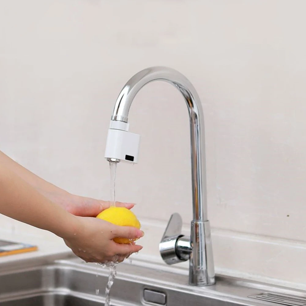 

Automatic Induction Water Saving Faucet Intelligent Sensor Nozzle Tap Infrared Device Adjustable Water Saver for Kitchen Sink