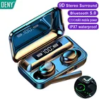 TWS наушники Bluetooth 5,0, беспроводные наушники, 9D стерео наушники-вкладыши, спортивные IPX7 водонепроницаемые Bluetooth-наушники, наушники