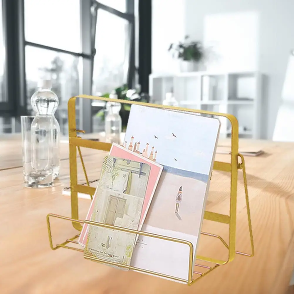 Инновационная простой из кованого железа настольная подставка для книг фото