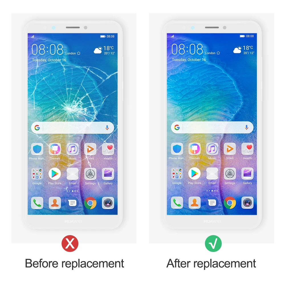 Дисплей 5 99 "Enjoy 8 для HUAWEI Y7 Prime 2018 ЖК дисплей с сенсорным экраном и рамкой Huawei Pro Nova