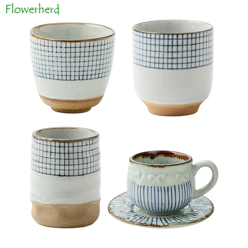 Керамические чайные чашки чайная посуда керамика Японские фарфоровые кружки