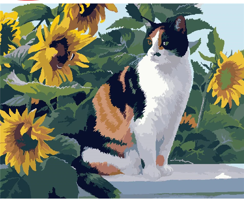 

CraftArtGo картина по номерам животных живопись на холсте Ручная роспись подарок алмазов картина по номерам водопад комплекты, украшение для до...