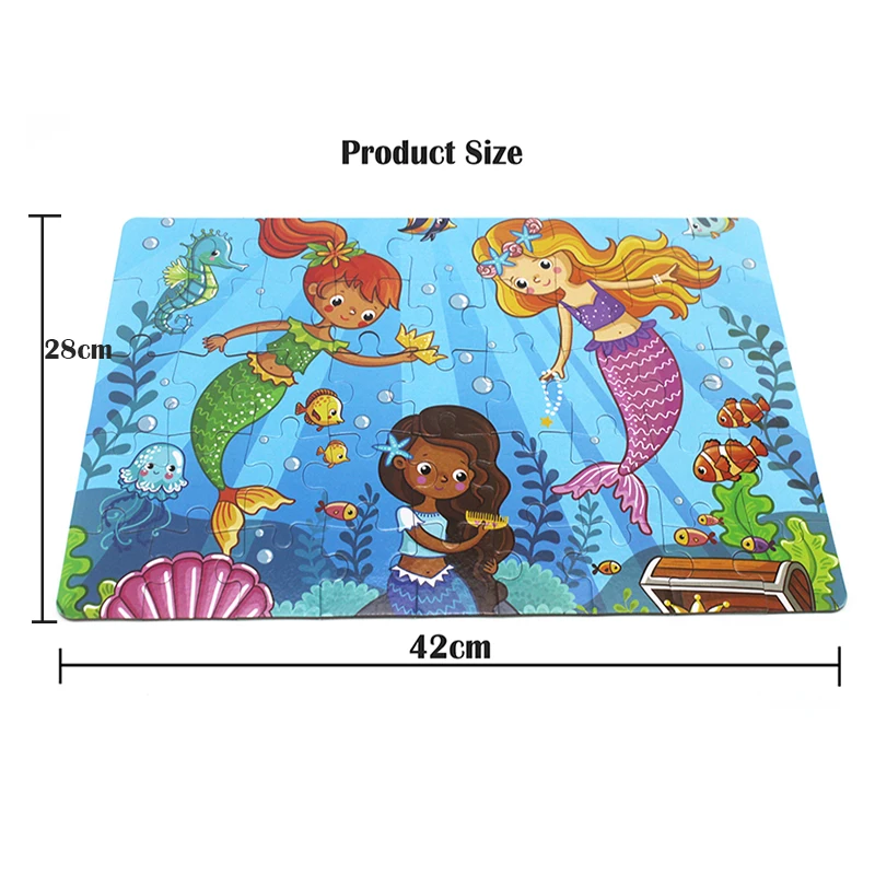 45 штук бумажные головоломки Развивающие игрушки для дети мультфильм