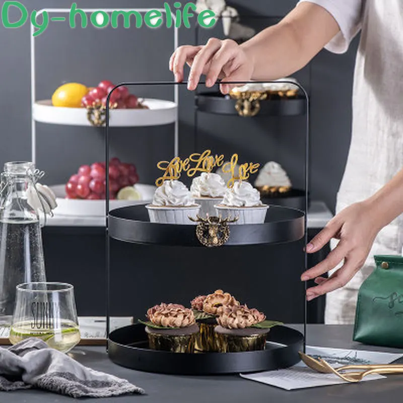 20*34 5 см скандинавские одноцветные металлические круглые креативные головы оленя