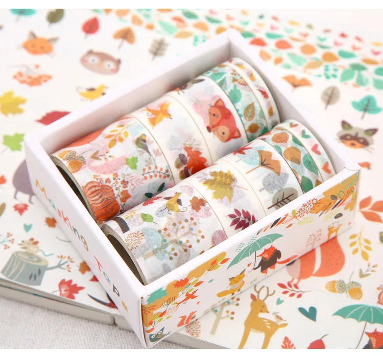 10 рулонов/Набор Kawaii набор декоративного скотча Васи сделай сам Дневник Тетрадь