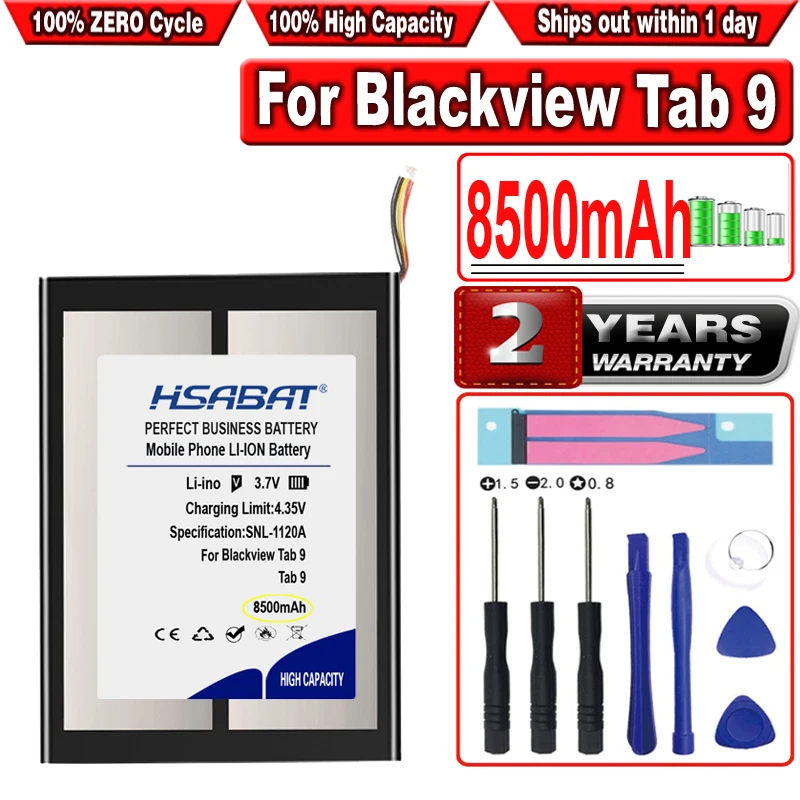 

HSABAT 8500mAh Battery for Blackview Tab 9 10.1 Inch Tablet