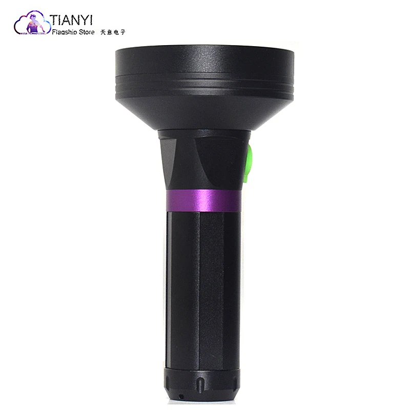 

UV flashlight 100 LED spotlight black light USB rechargeable flashlight 26650 battery UV flashlight for glue curing