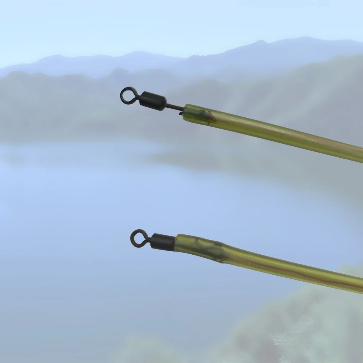 

25/50/100 pcs Fishing Connector Bearing Swivel Q-Shaped Quick Change Swivels For Snap Connector Carp Fishing Accessories