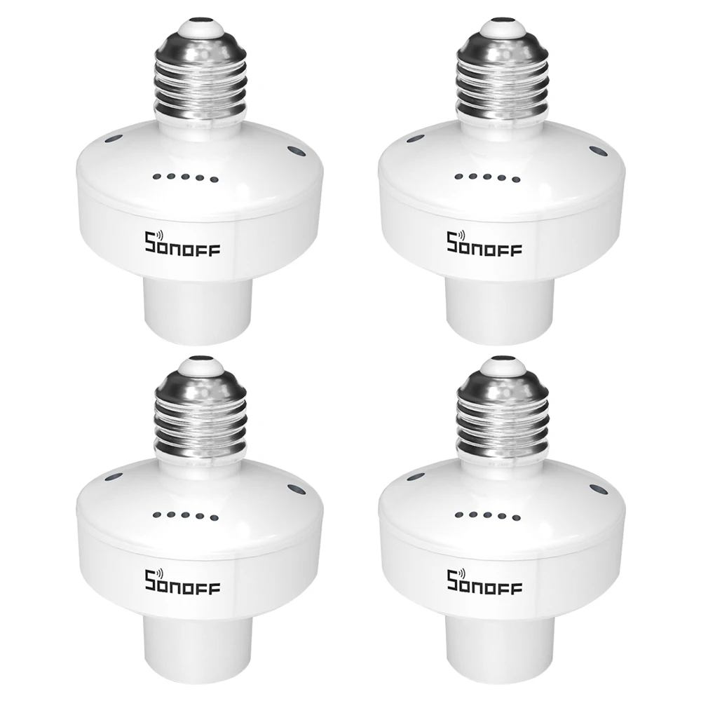 4pcs 2/3/4/5 шт. SONOFF Slampher R2 Itead 433MHz RF Smart WiFi светильник держатель E27 держатель лампы прерыватель переключатель Wi-Fi для умного дома - Цвет: 4pcs
