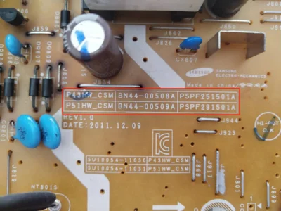 

Power-Board PSPF251501A BN44-00508A PS51E490B2R Bn44-00508a/Pspf251501a/Bn44-00509a