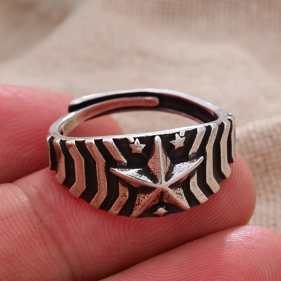 Женское Открытое кольцо со звездами серебро 30% пробы | Украшения и аксессуары