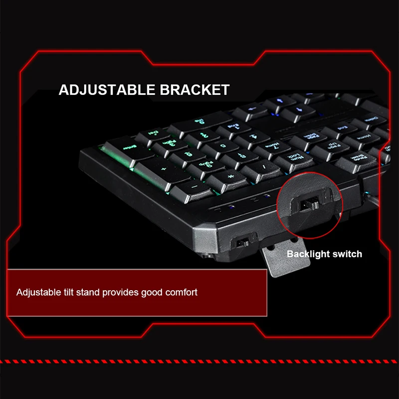 Новые оригинальные Motospeed K70 Gaming Keyboard светодиодный Подсветка USB Проводная
