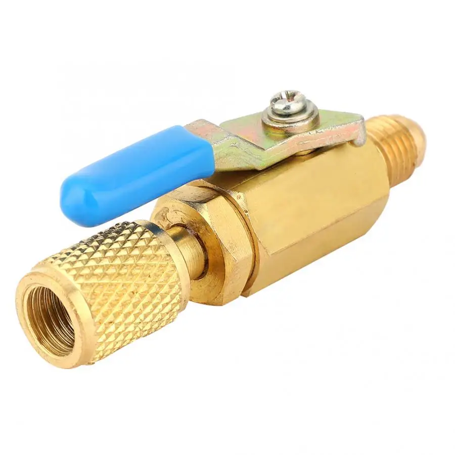 Шаровой клапан R12/R134/AR410 3 шт. переходник для холодильного клапана компактный