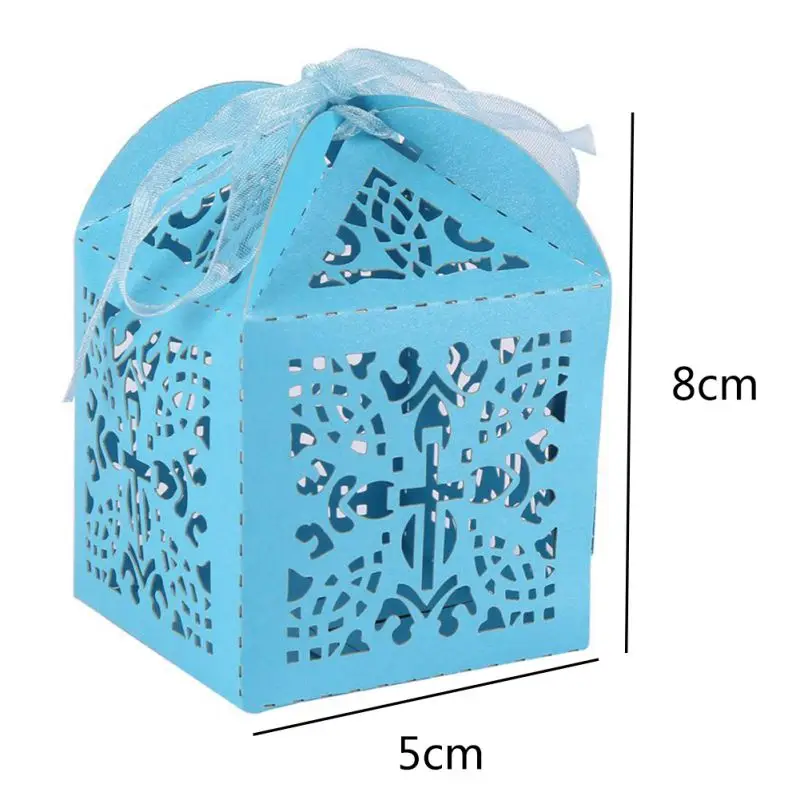 10 шт. коробки для конфет ангельская Подарочная коробка детского душа крещение