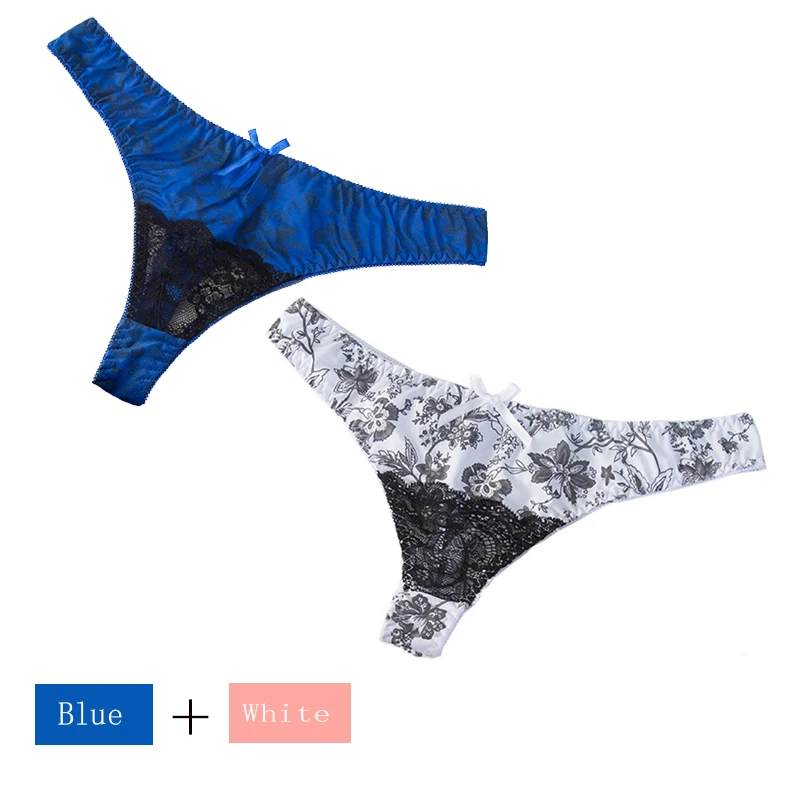 Julexy, размеры s, m, l, X, XL, сексуальные стринги, выдалбливают, нижнее белье, трусы танга, для девушек, низкая талия, хлопок, удобные стринги, женские трусики - Цвет: Blue-White