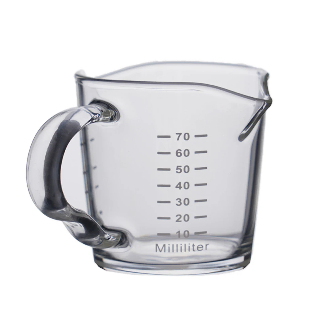 

Measure Liquid Powder Milk Baking Tool Kitchen Bar Household Coffee Cup 70ml