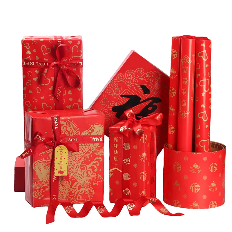 

2021 Creative Origami Style Wrapping Paper for Christmas Decoration Wedding Gift Wrapping Green Color Thickened Wrapping Paper